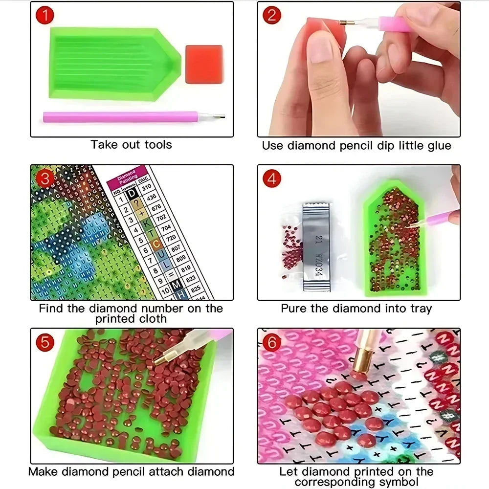 2024 New Kawaii Snoopy Diamond Painting Kit – DIY Full Drill Cross Stitch Mosaic Embroidery | Cute Cartoon Home Décor & Gift