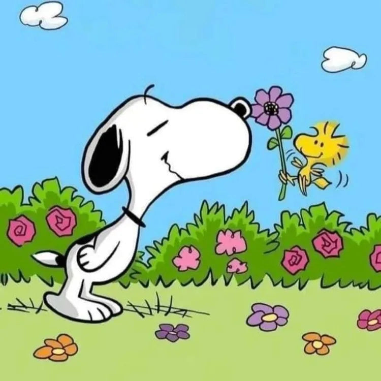 2024 New Kawaii Snoopy Diamond Painting Kit – DIY Full Drill Cross Stitch Mosaic Embroidery | Cute Cartoon Home Décor & Gift