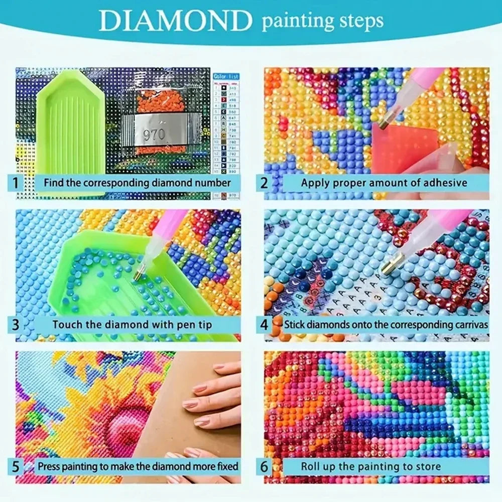 Japanese Cat Anime Diamond Painting 5D DIY Art Pattern Printing Kit Jigsaw Canvas Mosaic Stitching Home Decoration