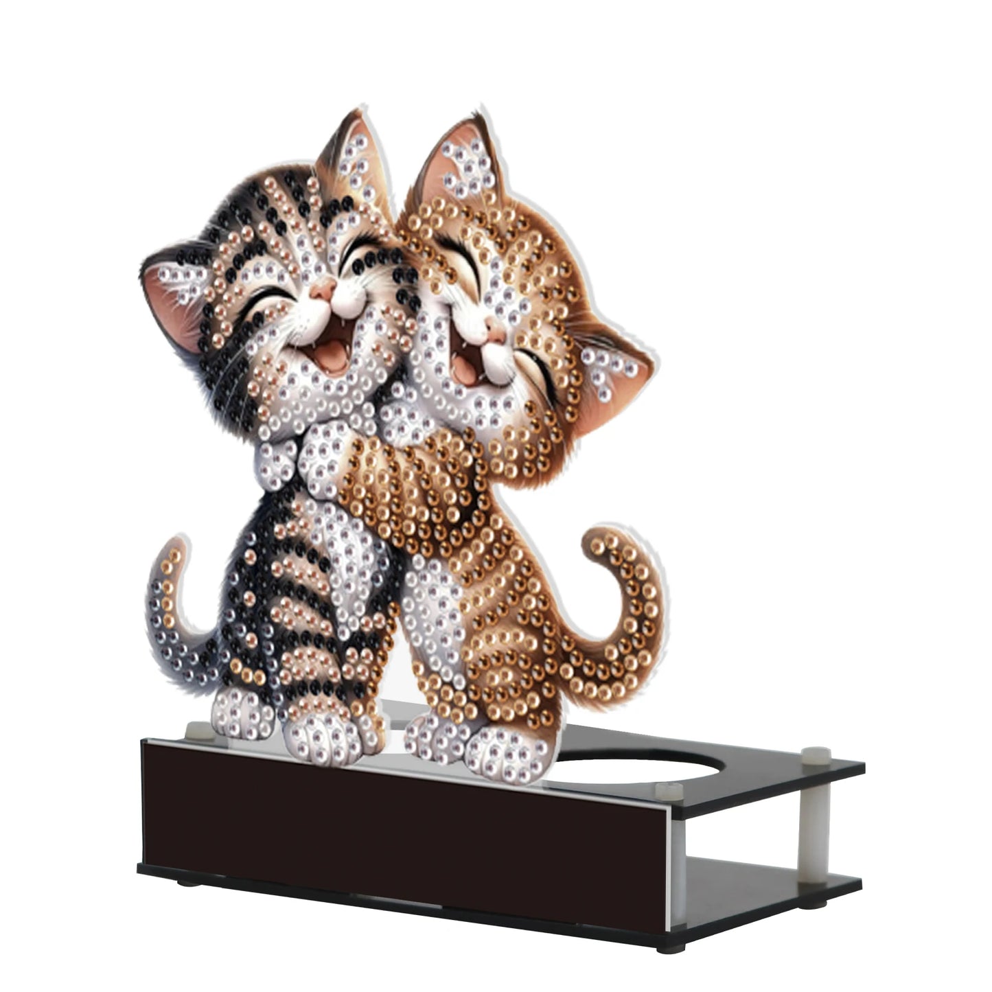 Flower Puppy Diamond Painting Candle Holder – Cute Desktop Tealight Ornament for Home Decor & Aromatherapy