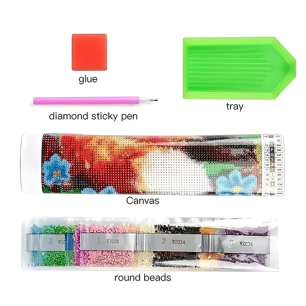 2024 New Kawaii Snoopy Diamond Painting Kit – DIY Full Drill Cross Stitch Mosaic Embroidery | Cute Cartoon Home Décor & Gift