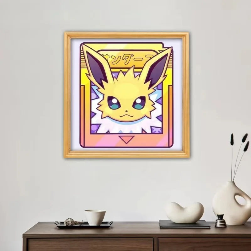 Pokemon 5D Diamond Painting Kit – Cute Kawaii Cartoon Mosaic Embroidery DIY Art for Kids’ Room Decor & Creative Gifts
