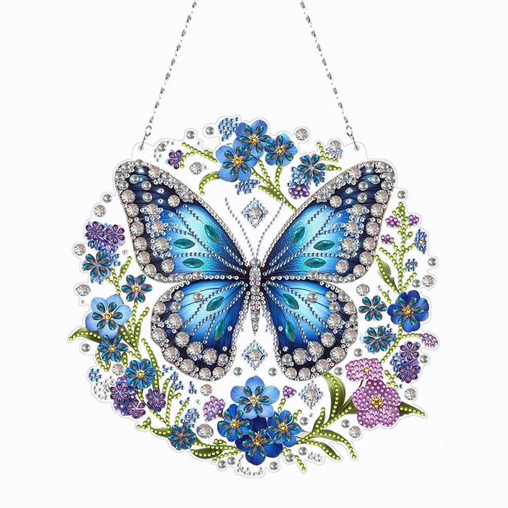 5D DIY Diamond Painting Hanging Pendants – Double-Sided Special Shape Bee, Owl & Peacock Suncatcher Ornaments for Wall & Window Décor