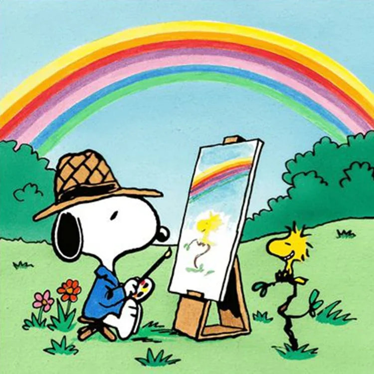 2024 New Kawaii Snoopy Diamond Painting Kit – DIY Full Drill Cross Stitch Mosaic Embroidery | Cute Cartoon Home Décor & Gift