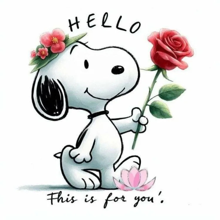 2024 New Kawaii Snoopy Diamond Painting Kit – DIY Full Drill Cross Stitch Mosaic Embroidery | Cute Cartoon Home Décor & Gift