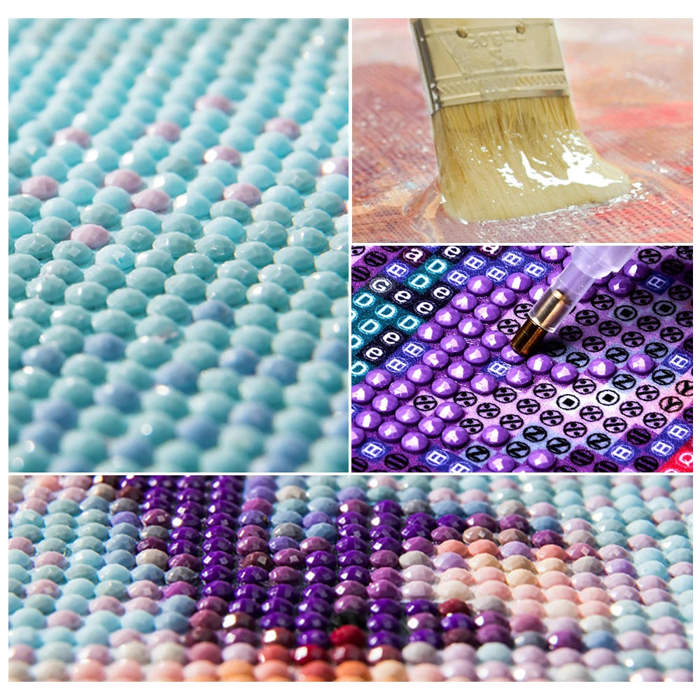 5D Diamond Painting Aurora Landscape Kit – Full Round Drill Mosaic Embroidery with Rhinestones for DIY Home Decoration & Gift