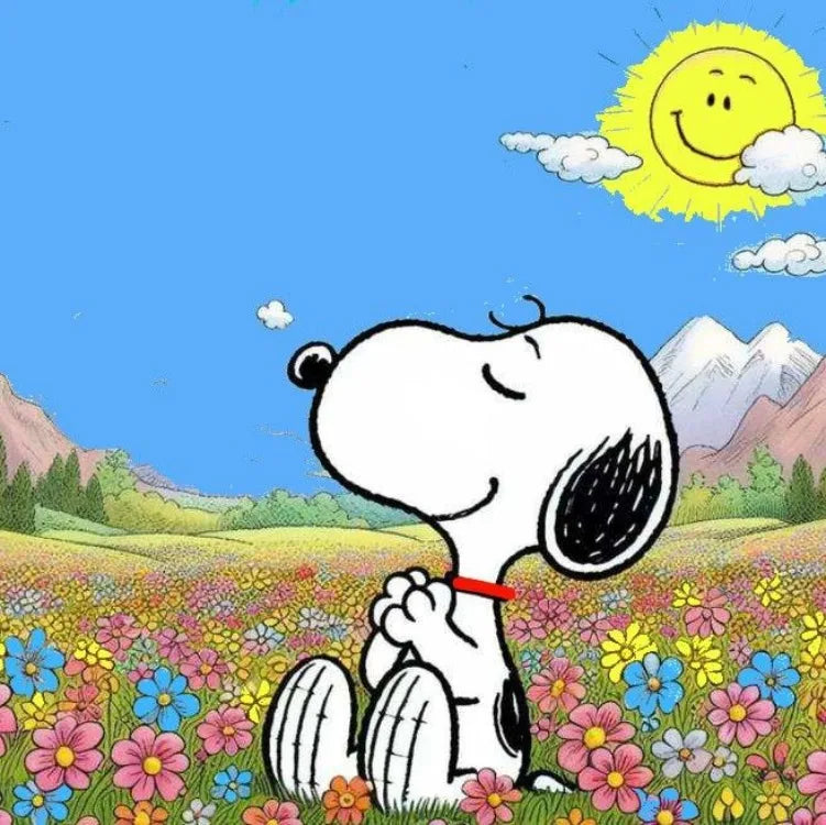 2024 New Kawaii Snoopy Diamond Painting Kit – DIY Full Drill Cross Stitch Mosaic Embroidery | Cute Cartoon Home Décor & Gift
