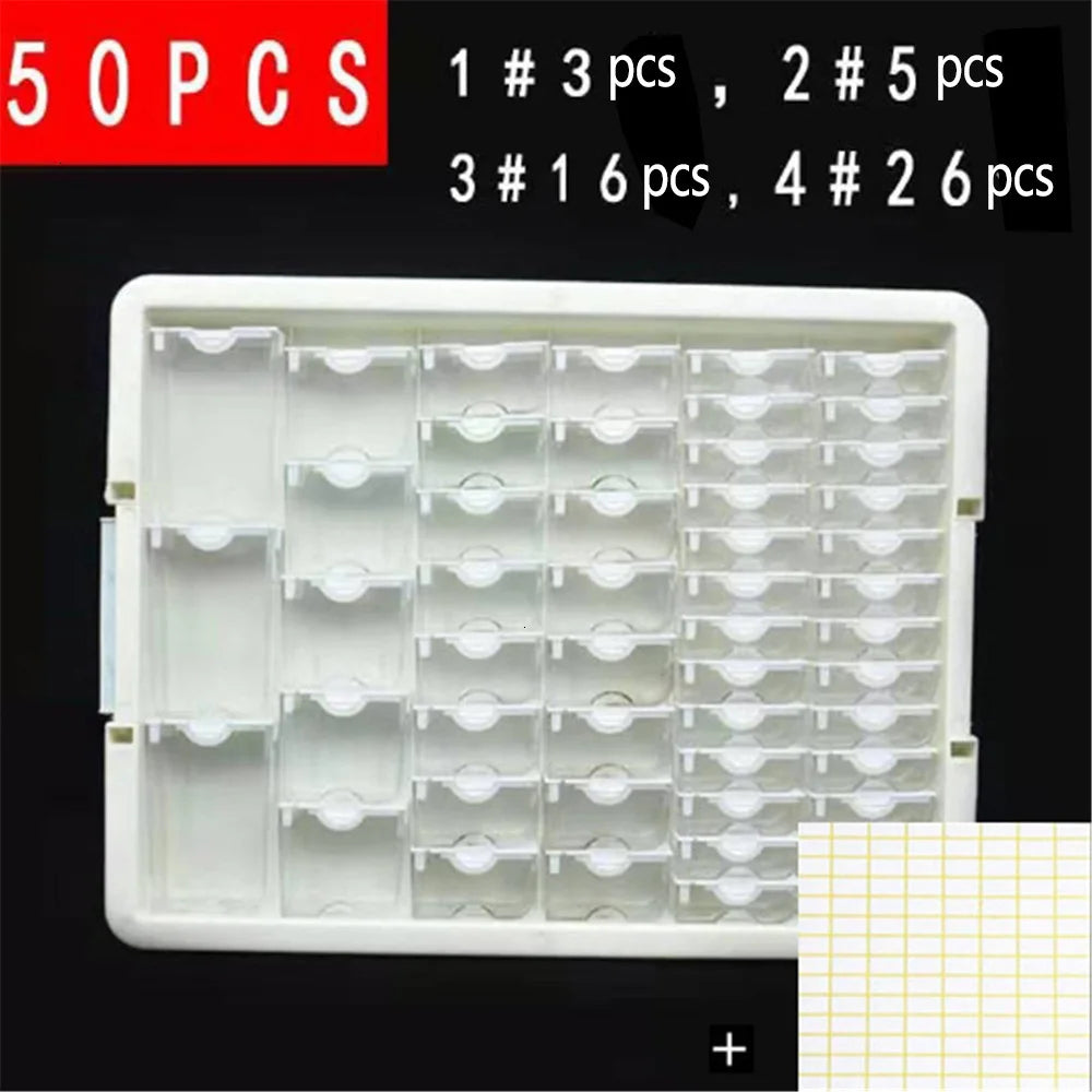 EverShine Diamond Painting Drill Storage Box – 2023 New Mosaic Embroidery Organizer for Beads, Tools & Accessories
