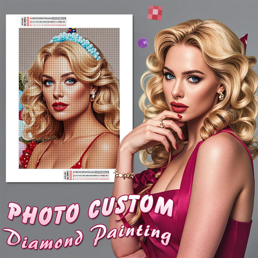EverShine Custom Photo DIY Diamond Painting Kit – Full Square/Round Drill Mosaic Embroidery Craft Set for Personalized Gifts & Home Décor