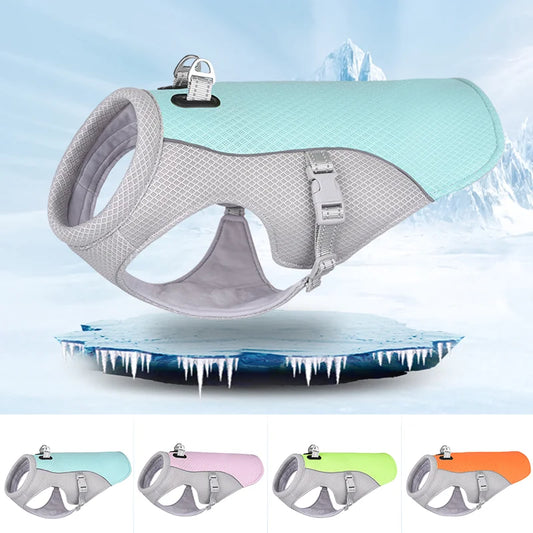 Summer Cooling Dog Vest Harness – Reflective, Quick-Release Jacket for Small to Large Dogs