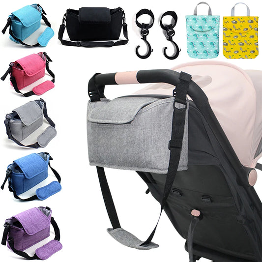 Stroller Organizer Bag with Cup Holder – Winter Baby Stroller Accessory for Prams, Buggies & Travel Systems
