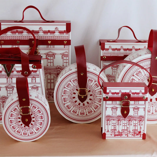 New Wedding Candy Gift Box with Handle – Round & Square Portable Favor Boxes for Weddings, Birthdays & Party Decorations