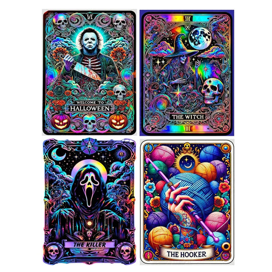 Halloween Horror Killer Diamond Painting Kit – 5D Full Drill DIY Embroidery Mosaic Art with Rhinestones for Home Decoration