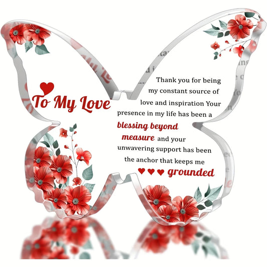 To My Love – Romantic Gift for Her | I Love You, Thank You & Holiday Gift | Cute Keepsake for Girlfriend, Wife, Fiancée | Perfect for Thanksgiving, Christmas & Just Because