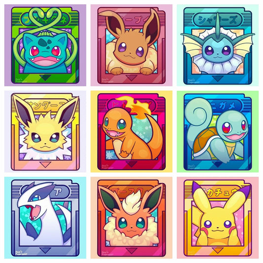 Pokemon 5D Diamond Painting Kit – Cute Kawaii Cartoon Mosaic Embroidery DIY Art for Kids’ Room Decor & Creative Gifts