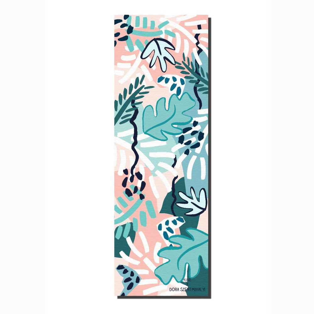 Yune Yoga Best Yoga Mat Dora Szentmihalyi Jungle Design - Premium Non-Slip Exercise Mat for Yoga Pilates Meditation | Artist Collection